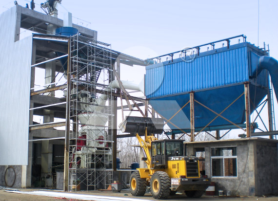 江蘇連云港礦渣加工現場